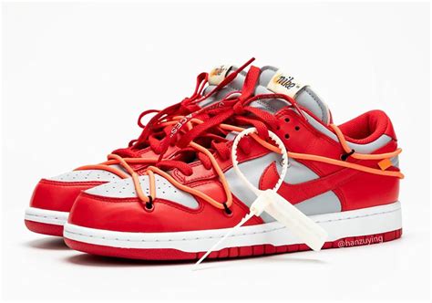 nike dunk low off-white university red real vs fake|real off white dunks.